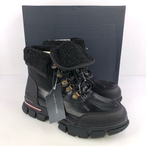 Tommy Hilfiger Men's Idan Black Multi Lace Up Boot 8.5M